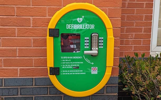 Defibrillator installed at Nicholsons Accountants
